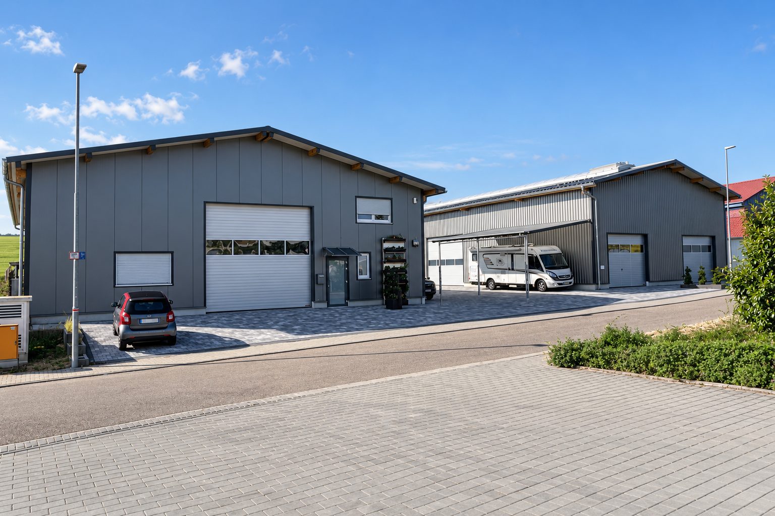 Neue Produktionshallen Im Streitland in Elsenz
